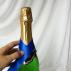 Ёлка своими руками из шампанского, конфет и мишуры Елочка на бутылку шампанского новый год