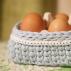 Háčkovaná čepice na velikonoční vajíčka