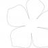 Beautiful flower template for cutting