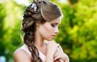 Zlatý priemer: svadobné účesy pre stredné vlasy – nápady od stylistov s fotografiami